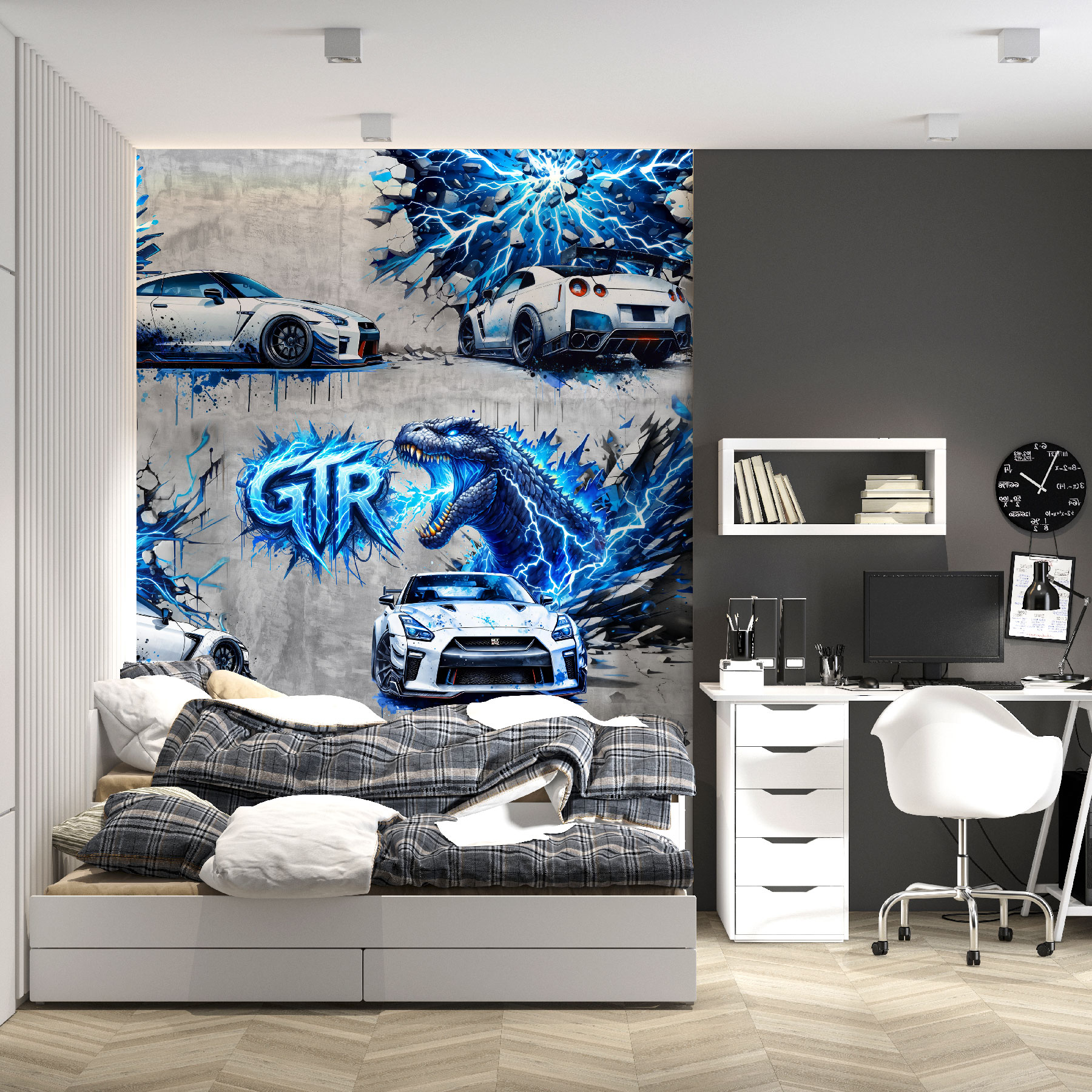 Фототапет Графити Nissan GTR